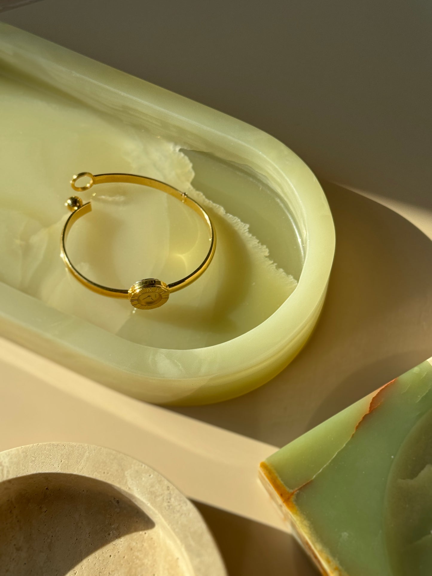 Green Onyx Oval Catchall