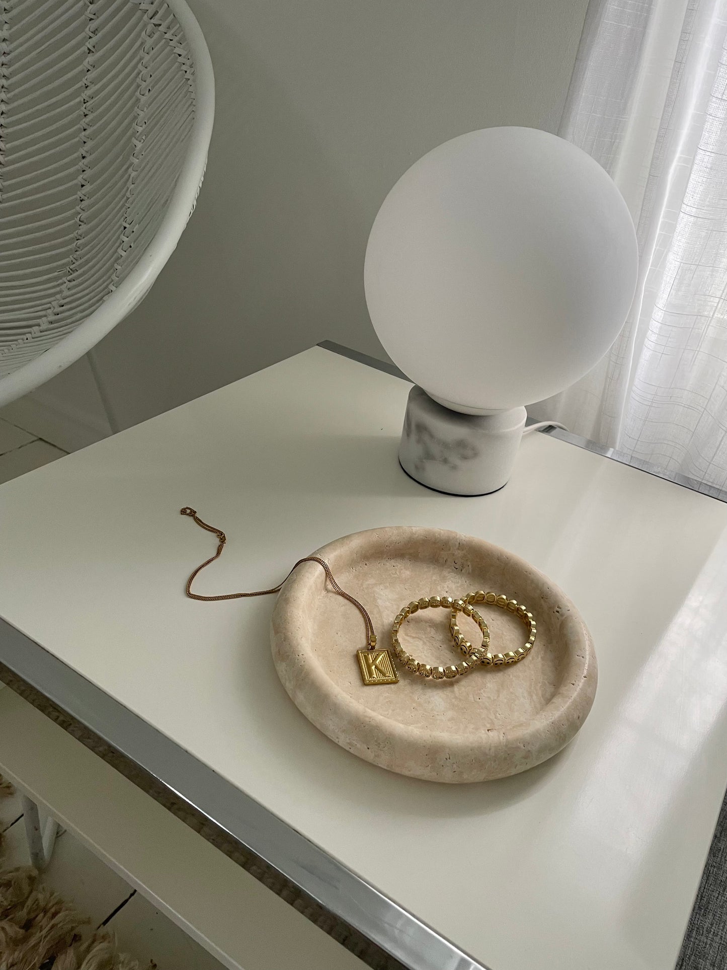 Moon Travertine Catchall