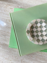 Load image into Gallery viewer, Checkered Travertine and Green Onyx Catchall
